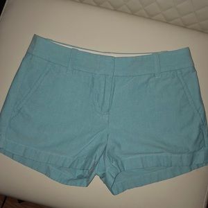 J Crew Blue Oxford Short Size 0